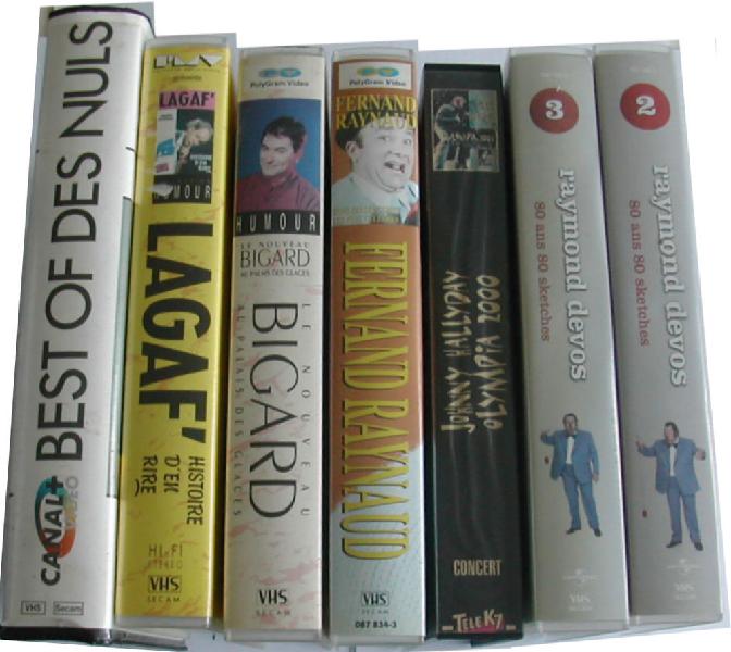 Lot de cassettes vhs diverses humour spectacles (16)