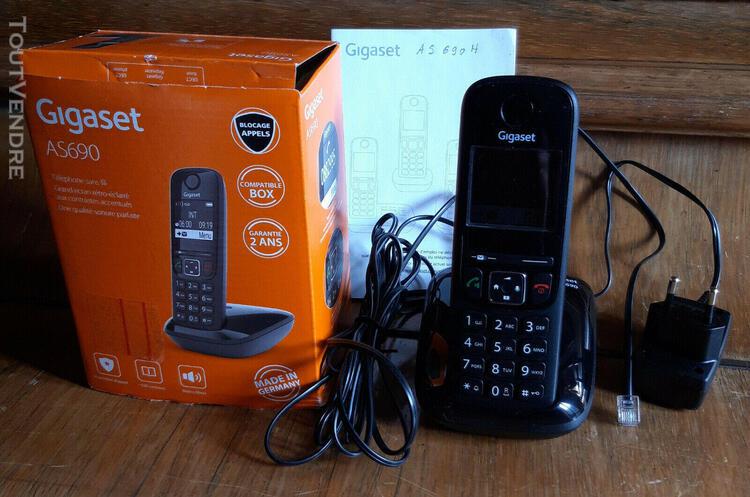 gigaset as690h téléphone fixe sans fil avec blocage