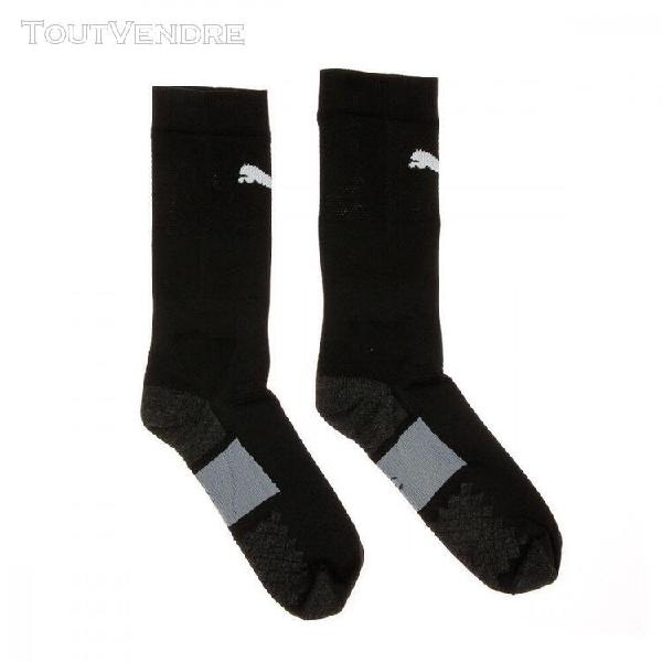 chaussettes 3/4 noir homme puma football match crew socks