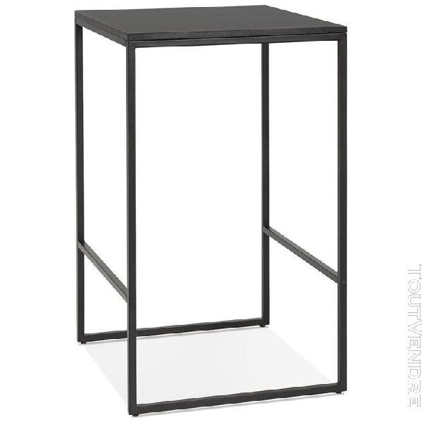 table haute style industriel 'ortos' noire idéale pour les