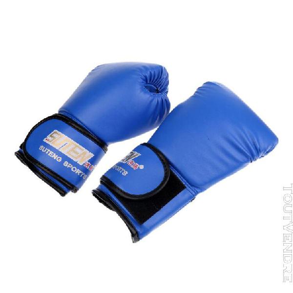 1 paire gants de boxe mma muay thai sport combat pu mitaines