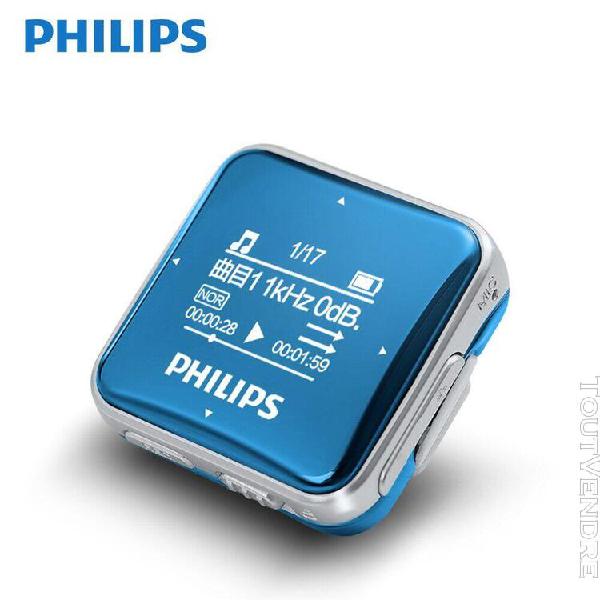 Philips sa2208 lecteur mp3 original 8 gb mini clip sport mp3