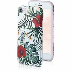 Qult fleurs design coque compatible avec iphone 8/7 plus