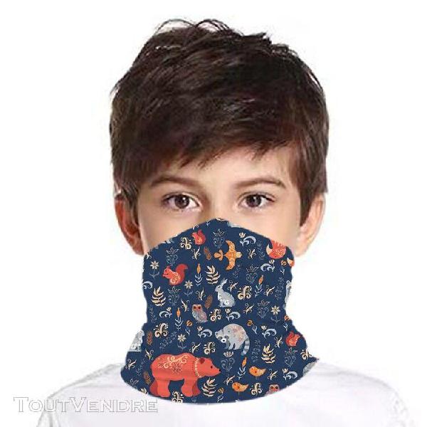 enfants enfants multifonctionnel foulard couvre-cou masque d