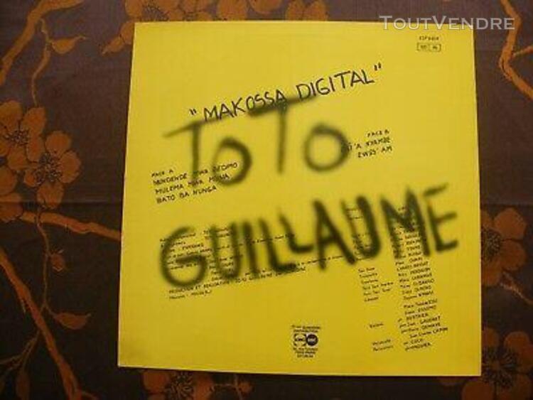 Lp toto guillaume - makossa digital / disques espérance esp