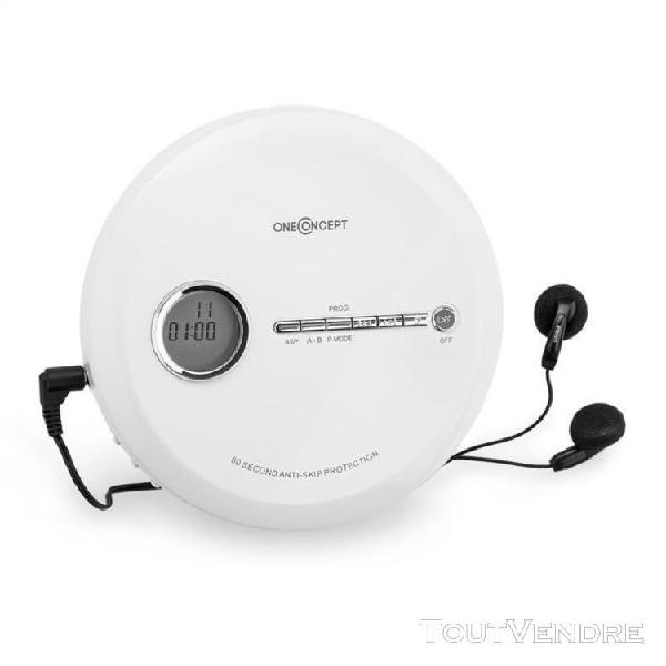 oneconcept cdc 100mp3 discman lecteur cd mp3 & écouteurs