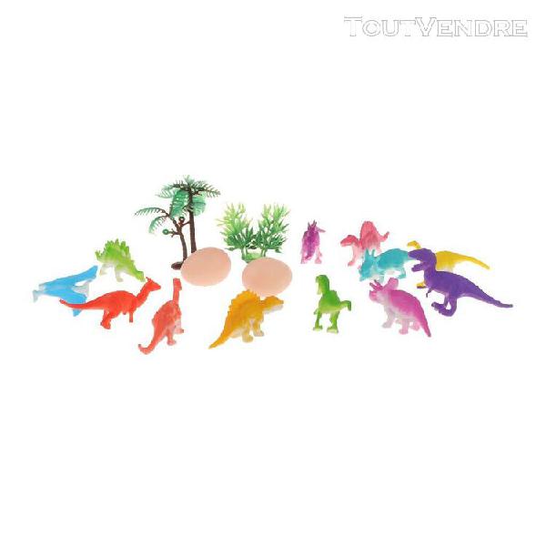 12pcs mini réaliste dinosaure jouet animal mini figurines