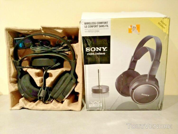 Wireless stereo headphone sony mdr-rf810r casque stereo sans