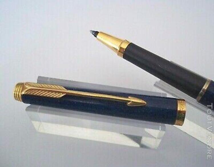 rare et magnifique stylo roller parker 180 lapis lazuli moti