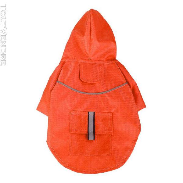 Veste imperméable imperméable à capuche pour chien de