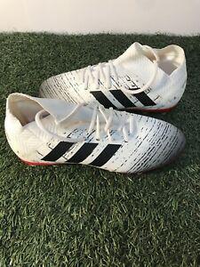 adidas nemeziz 18.3 j white/black soccer cleats size 2 fg