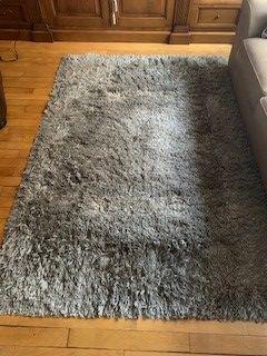 tapis taupe/gris 133x195 occasion, paris (75017)