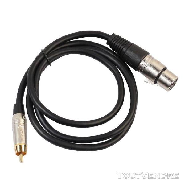 Câble d&#39;adaptateur audio rca vers xlr pour mixeur d&#39;ampli