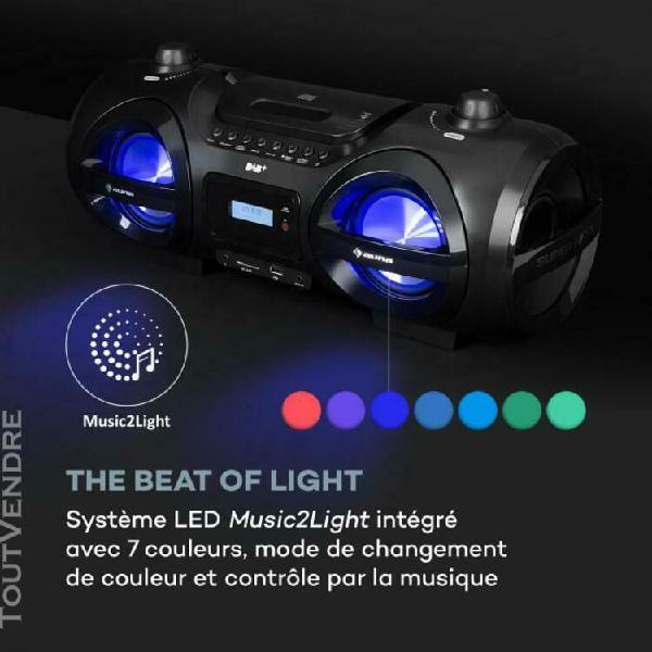 Soundblaster cd dab boombox marque auna ghettoblaster blueto