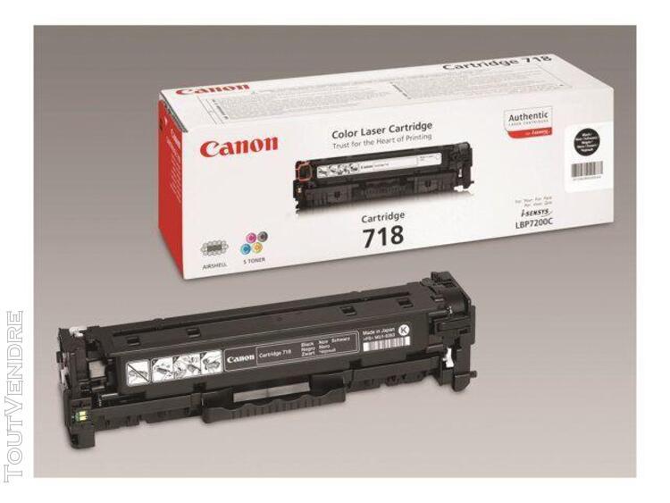 Canon 718 black - noir - originale - cartouche de toner - po