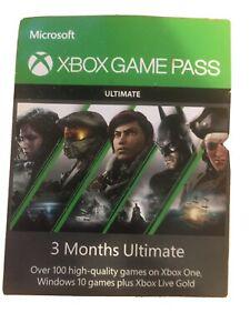 xbox game pass ultimate 3 months gold membership (brand new