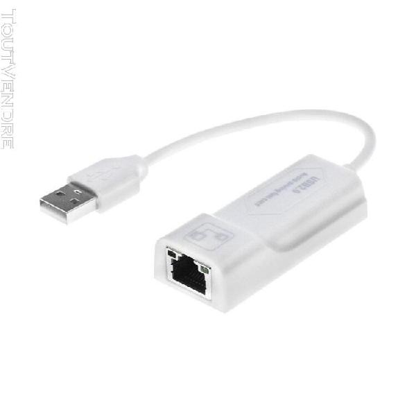 adaptateur ethernet usb carte réseau usb 2.0 lan rj45 pour