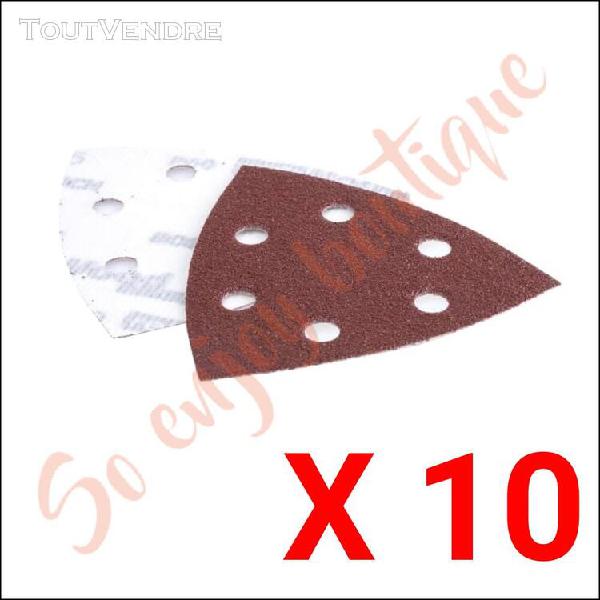 Bosch - pack 10 feuilles pour ponceuse triangulaire mixe gra