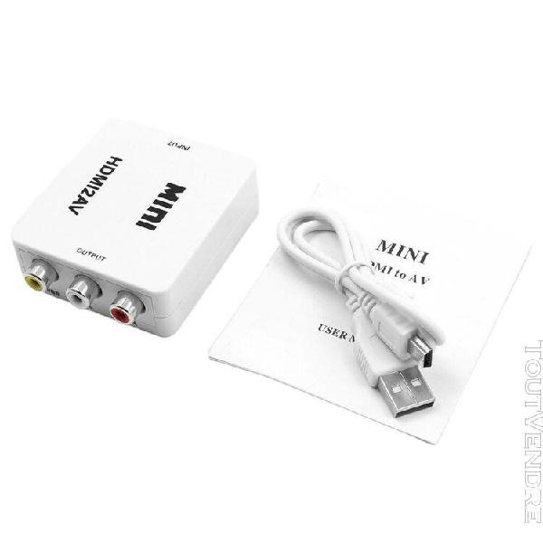 Hdmi à av scaler adaptateur hd video converter box hdmi av