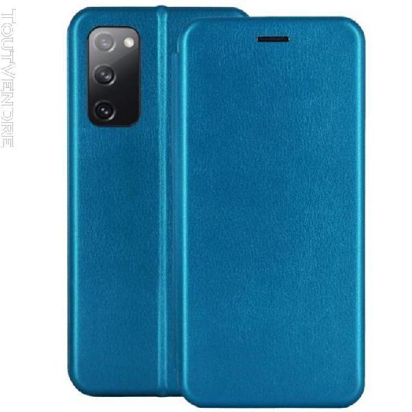 housse pour samsung s21 folio Élégance bleu