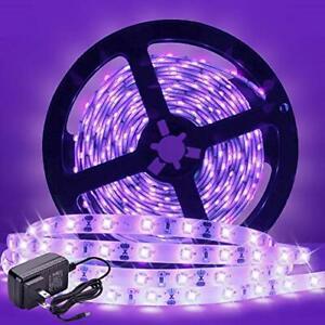 16.4ft led uv black light strip kit, 12v flexible blacklight