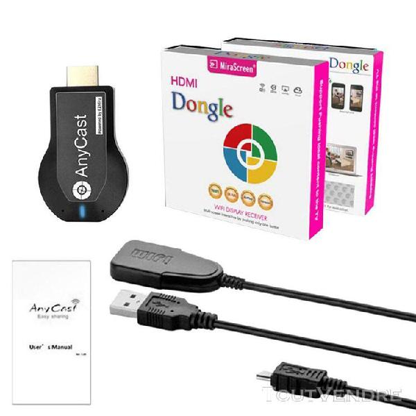 Tv stick 1080p sans fil wifi tv écran dongle récepteur