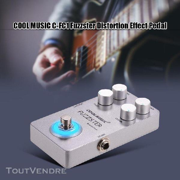 Coolmusic fuzzster distorsion guitare effet pédale basse