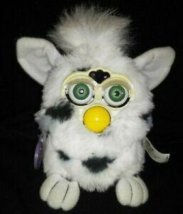 Rare furby original 1999 tiger electronics 70-800 blanc noir