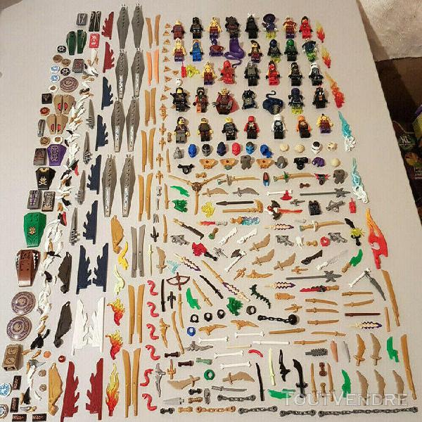 Lego ninjago super lot de figurines armes accessoires + de 4