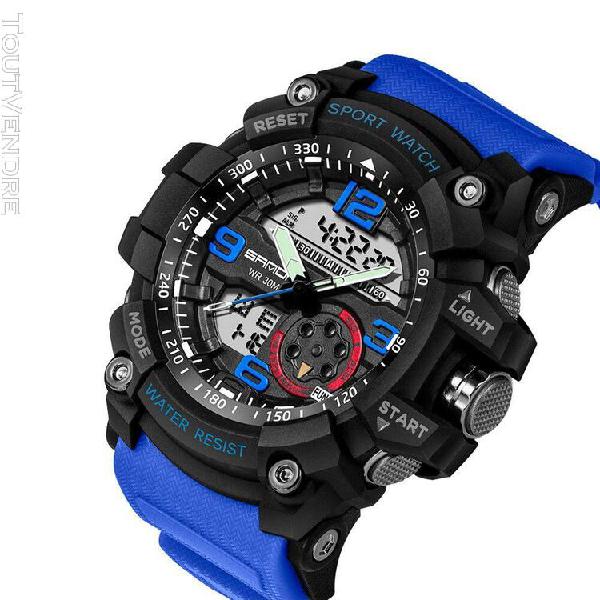 Montre de mode pour hommes montres de sport imperméables