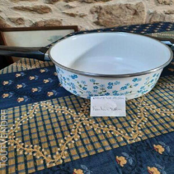 Casseroles myosotis vintage