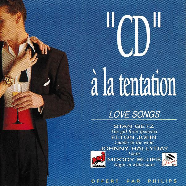 cd " À la tentation love songs objet publicitaire