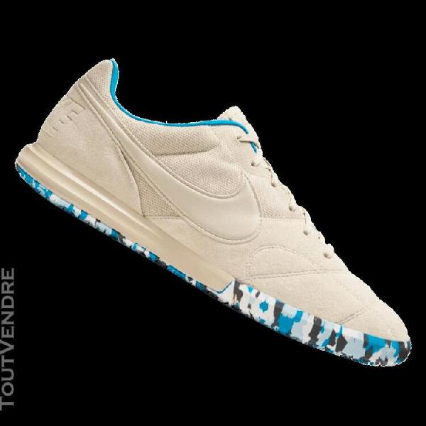 chaussures futsal nike premier ii sala ic - beige/bleu