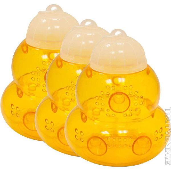 wasp trap 3pack hornets yellow jackets piège anti-guêpes