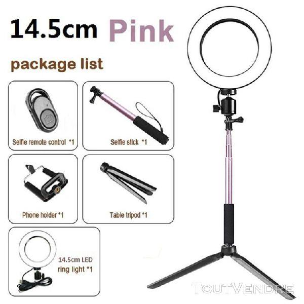 Dimmable led selfie light ring youtube video 3500-5500k phot