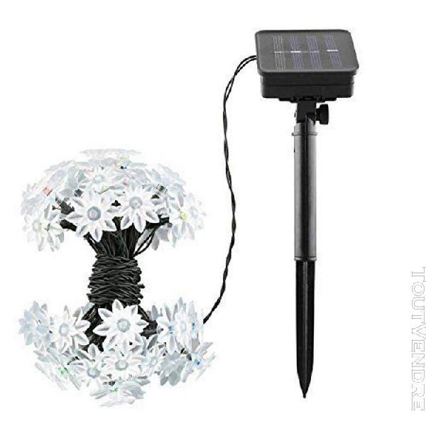 extérieur solaire 20led lotus lumière chaîne paysage