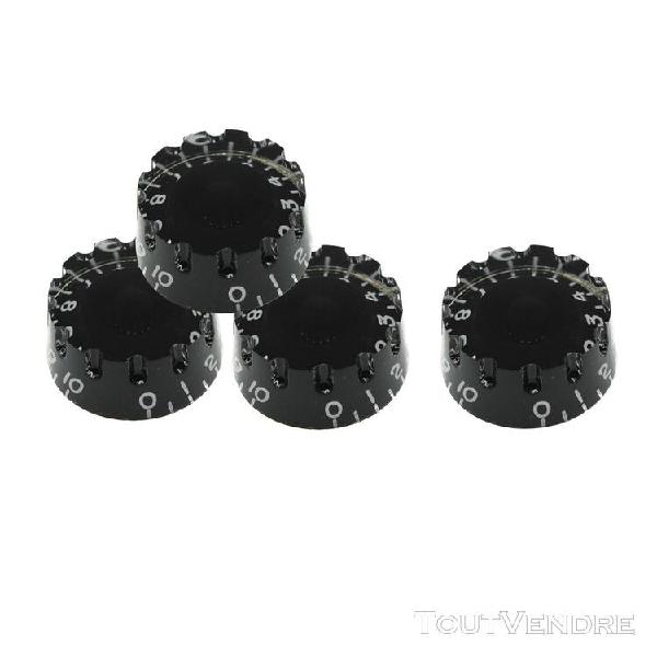 4pcs boutons de vitesse de volume de tonalité de guitare