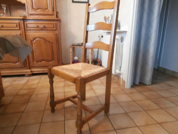 table et chaises en chêne, occasion, issoire (63500)