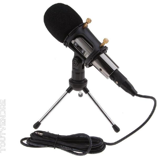 microphone ordinateur microphone karaoké avec pied de