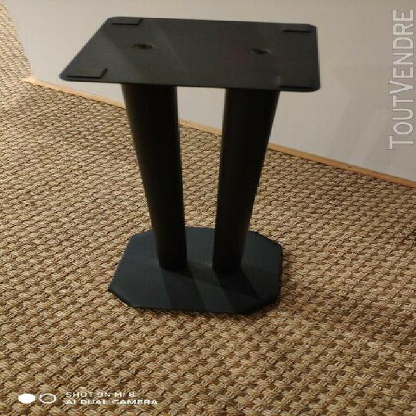 Paire de pieds d&#39;enceintes norstone noir mat 60cm