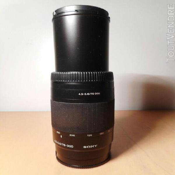 objectif appareil photo sony 4.5-5.6 / 75-300 1.5m / 4.9ft t