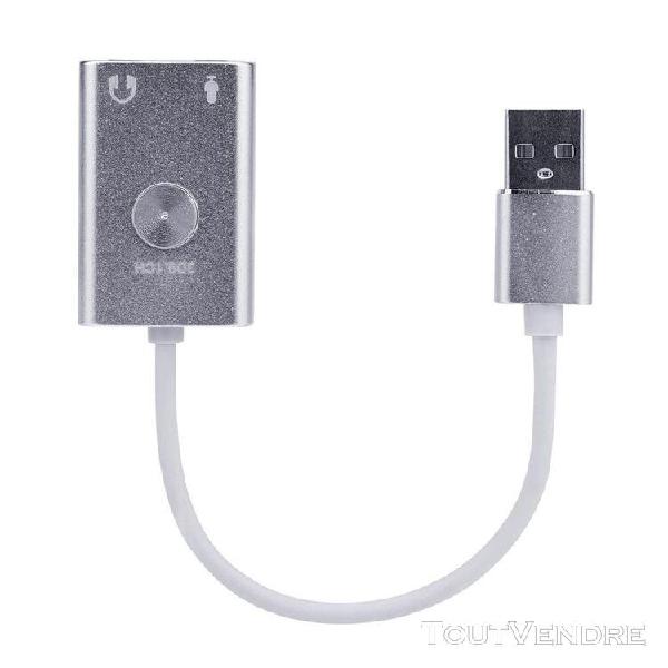 adaptateur audio externe écouteur carte son usb voix