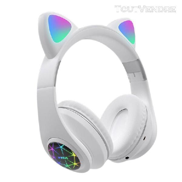 Bluetooth casque sans fil sur l&#39;oreille chat oreille casque