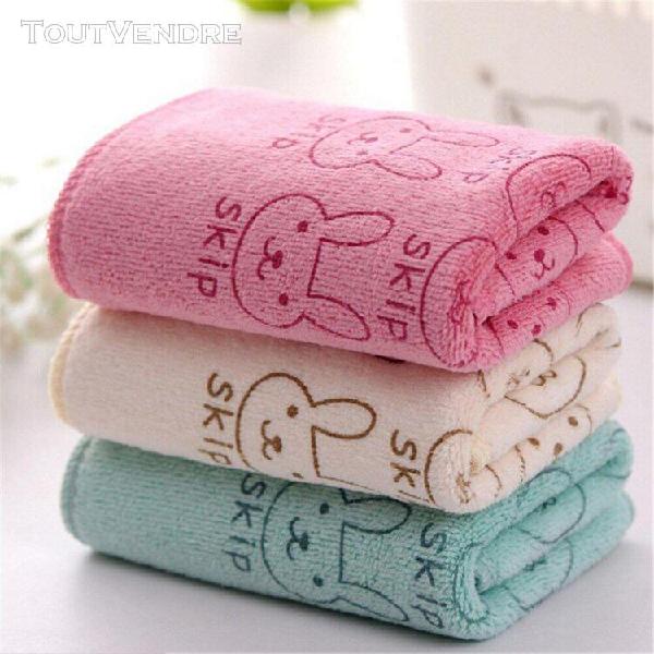 5 pièces bébé enfant serviette visage microfibre