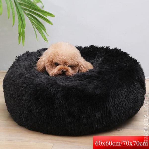 couchage panier chien chat corbeille coussin rond hiver chau