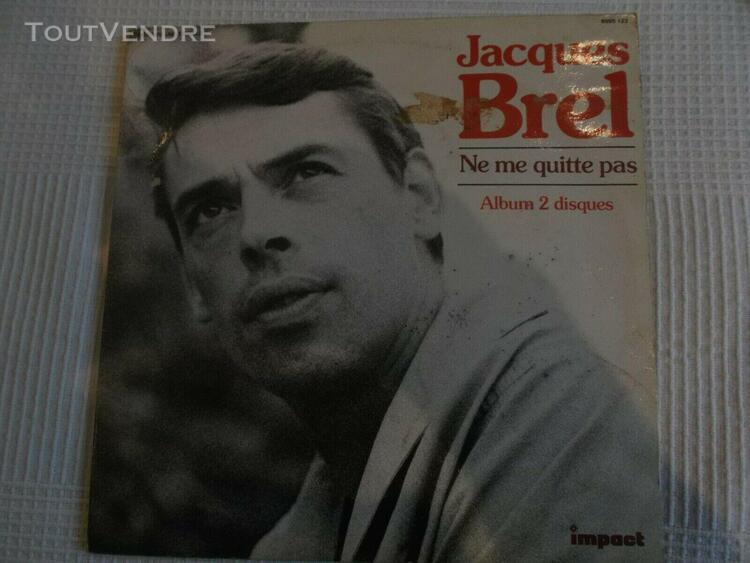 Disque vinyle occasion 33 t album 2 disques  jacques brel