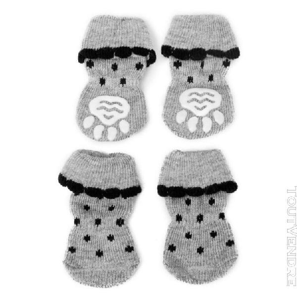 Points noirs chien pet cat chaussures pantoufles chaussettes