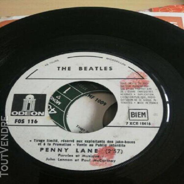 sp: the beatles penny lane odeon fos 116 promo. jukebox ex/e