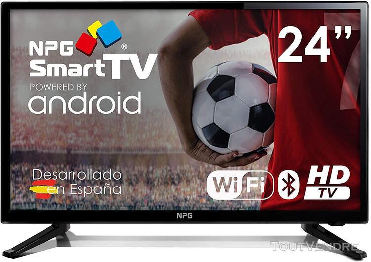 téléviseurs téléviseur led smart tv npg android 7.1, hd,