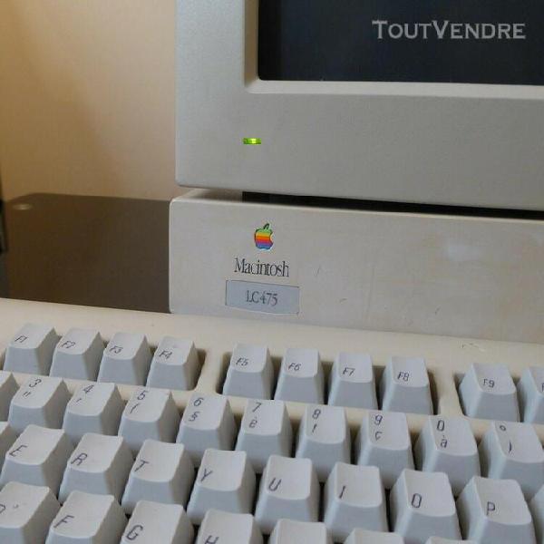 Apple macintosh lc475 os 8.1 français 69mo, 500mb hd scsi